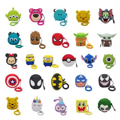 China For Inear 300+ Earphone Model 3D Cartoon Soft Silicone Earphone Bag For Apple Airpods Case Cover For Airpods Pro Box Filling Protector for sale