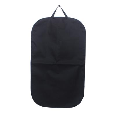 China Recyclable/Reusable /Eco Friendly /Disposable/Durable Fabric Reusable Nonwoven Folding Coat Cover Black Garment Bags for sale