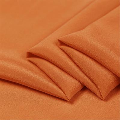 China CDC Pure100% Organic Crepe De Chine Fabric Silk Silk In Plain Solid Color For Classic Lady Skirt for sale