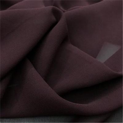 China Georgette Fabric 100% Organic Classic Pure Silk in Solid Color GGT Silk for Elegant Lady Dress for sale