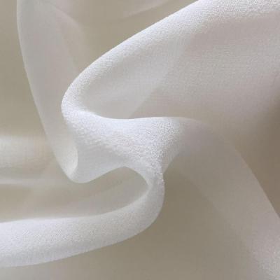 China Organic White Silk Fabric Organic Georgette Fabric Silk To Dye From Factory With 6A Silk GGT for sale