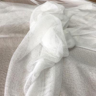 China Organic Pure Silk Light Gauze Textile Romantic 2021 From Classic 100% Mesh Natural Silk Tulle Fabric for sale