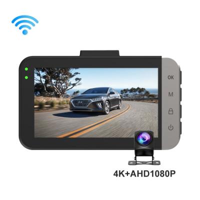 China Newest 4k 2160p Dual Lens NIGHT VISION Dash Cam With Gps Wifi Dvr Car Camera Black Boxcar Full Hd 1080p for sale