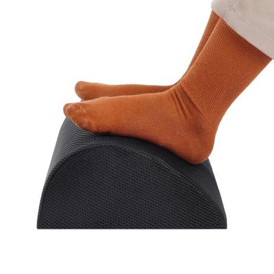 China Anti Dust Mites Memory Foam Portable Foot Rest Ergonomic Non-Slip Outdoor Foot Pad for Office Car Bus Underside Camping for sale