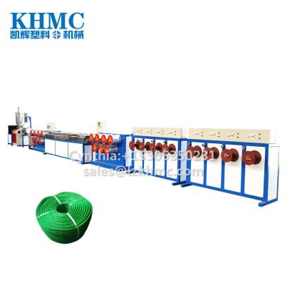 China Plastic Wire Baler Twine Fiber Making Machine /hdpe Rope Fishing Net Round Wire Extruder Line for sale