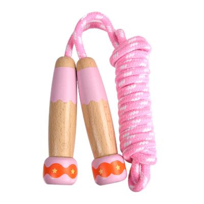 China Wholesale Multi ColorFactory Speed ​​Jump Training Sports Training Wooden Handles Whip Rope Leather Jump Rope for sale