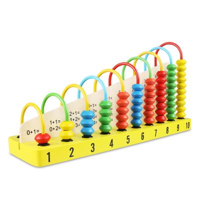 China Eductional 1+1Computing Preschool Toys Frames Kids Math Counting Montessori Calculator Multifunctional Wooden Educational Toys for sale