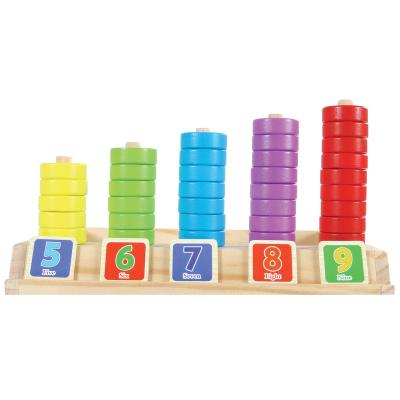 China Digital Intelligence Early Learning Math Toys Wooden Mathematics Kids Puzzle Box Educational Toy Wooden Digital Blocks for sale