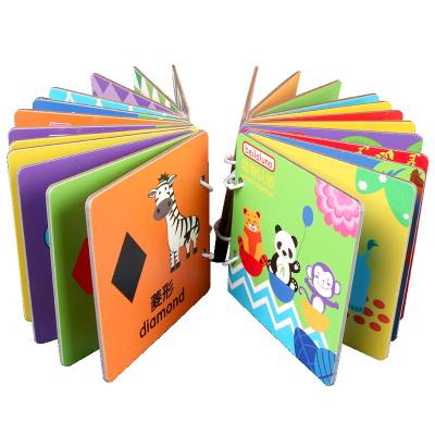 China Preschool Eductional Toys Wooden Board Professional Custom Book Good Quality Wooden Toy For Kids Book Custom Printing for sale