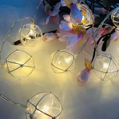 China Outdoor 5CM White Ball Sea Holiday Decoration Led String Lamp 5cm for sale