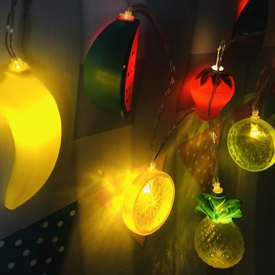 China Holiday Light New Style Warm White 2AA Battery Operated Fruit Style String Party Decoration Light for sale