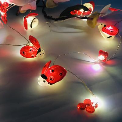 China Holiday Honey Bee Waterproof Popular Warm Easter Decorative Light Led Curtain Fairy Lights String Lights for sale