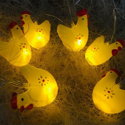 China 1.5M Mini Rooster Outdoor led Easter decoration light green: 7.3*2.8*5.3cm/yellow: 4.8*2.1*5.3cm for sale