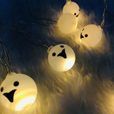 China Holiday Light Light Up Cute Mini Ghost Head Led Light Halloween Decorations for sale