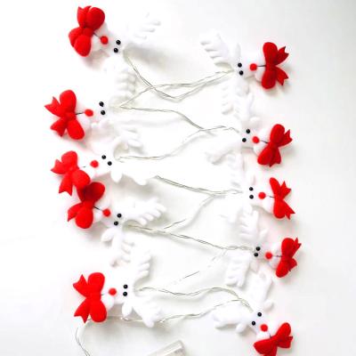 China Holiday Light 1.7M Battery Christmas Decoration Deer Shape Led Cute String Lights for sale