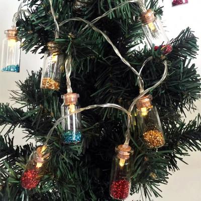 China Wholesale Holiday Holiday Decoration Drift Glass Bottle Led Light String Christmas for sale