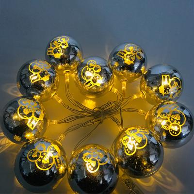 China Silver Holiday Light China Christmas Decorations Christmas Decoration Ball Set String Light for sale