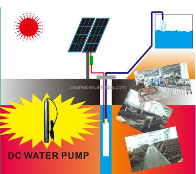 China High Efficiency Submersible Water Pump , Solar Deep Well Pump DC Water Pump for sale