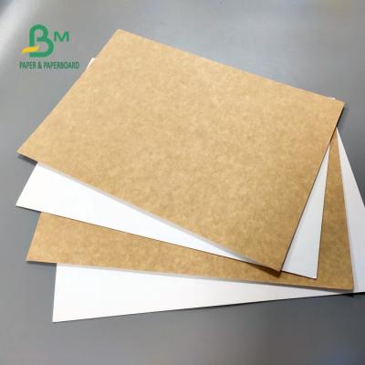 China Food Grade 365gsm Kraft Paper White Coated Back Board For Take Out Food Box for sale