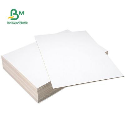 China 1mm 1.5mm 2mm Thickness Recyclable Double Hard / C2S Clay Coated Cardboard Sheets White Ivory Board for sale