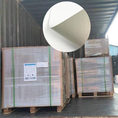 China Recyclable White 400gsm 18PT Gray Back Duplex Chip Board Sheets For Packaging Box for sale