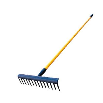 China High Quality Garden Rake Sample Freely 12 14 16 Teeth Garden Lawn Grass Metal Agricultural Rake for sale