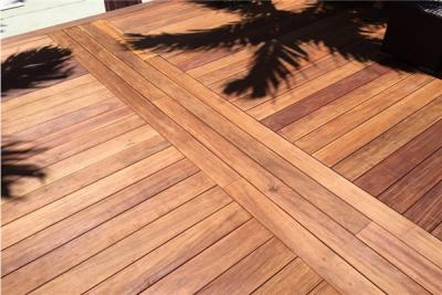 China smooth Brazilian teak outdoor wood decking for sale