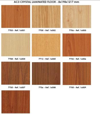 China foshan laminate wood flooring 8mm thickness for sale