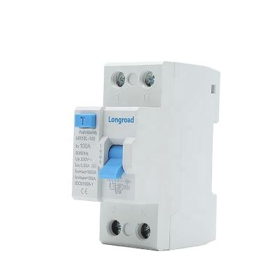 China AC 230V 1P+N 100A Residual Current Leakage Protection Current Circuit Breaker MR10-100 for sale