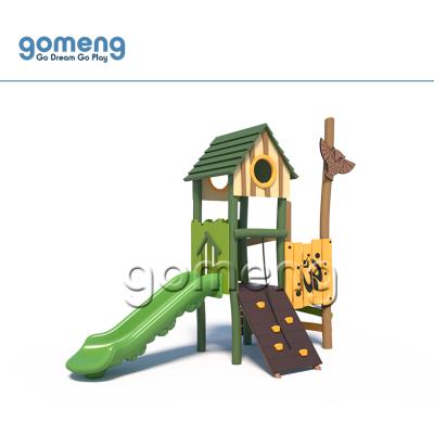 China Plastic parts: 2020 new arrivals linear low density polyethylene (LLDPE) price cheap outdoor wooden creative playground with plastic slide for sale