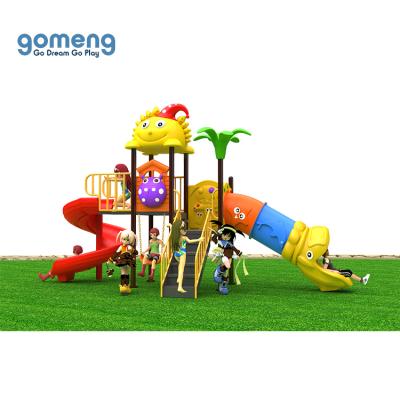 China plastic playground slide and outdoor swing playground for school kids plastic small family plastic slide price for sale