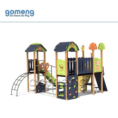 China HDPE And Galvanized Pipe Outdoor Playground Equipment Children Playground Kids Spinning Slide for sale