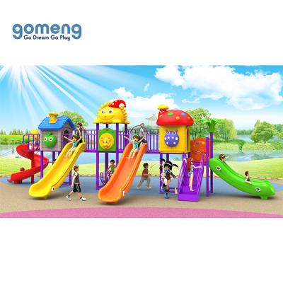 China Plastic Parts: linear amusement kids amusement park games outdoor commercial low density polyethylene (LLDPE) plastic playground slides sets for sale