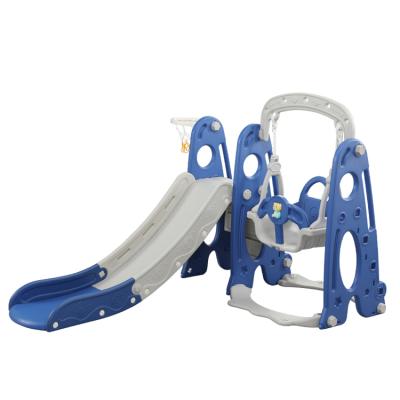 China 1-8 Kids Plastic Toy Multifunctional Playground Baby Set 3 In 1 Slide And Swing for sale