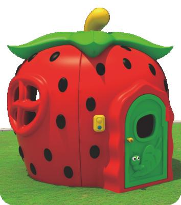 China Indoor Amusement Park And Outdoor Plastic Recreational Facilities Strawberry House LLDPE for sale