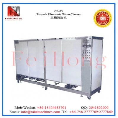 China Tri-tank Ultrasonic Wave Cleaner for sale