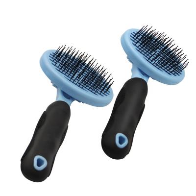 China Factory Direct Sales Viable High Quality Professional Self Cleaning Cat Pet Dog Hair Grooming Pin Slicker Brush for sale