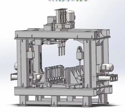 China Multi Spindle CNC H Beam Drilling Machine for Steel Structure with Nine Drill Heads High Production Efficiency for sale