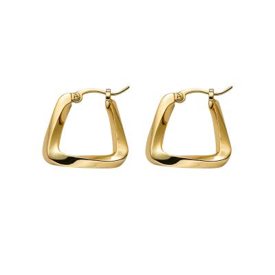 China FASHIONABLE Hot Selling Gold Plated Irregular Earrings Fashion Delicate Geometric Stud Earrings For Women for sale