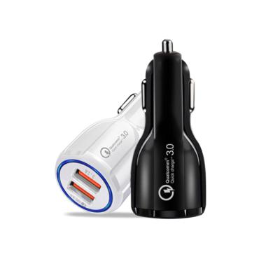 China Mobile Phone Fast Charger The Most Popular Quick Charger QC3.0 Dual USB Car USB Charger for iphone 12 i13 for sale