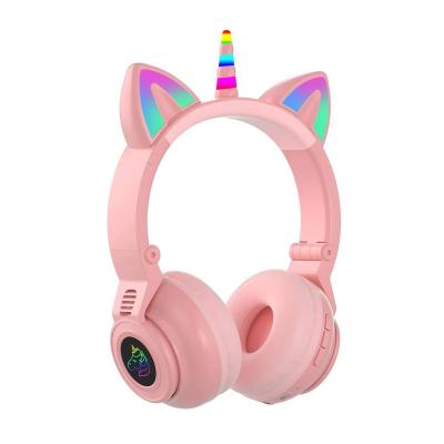 China Earphone New Arrivals Unicorn TWS Headset Kids Favorite Lovely Wireless Earphone Gift For Kids Birthday Gift Sports Earphone for sale