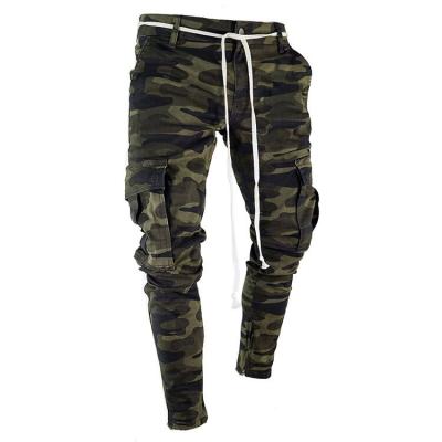 China Anti-pilling 2019 hot sale camouflage printing men's long pants cargo pants with pockets for sale