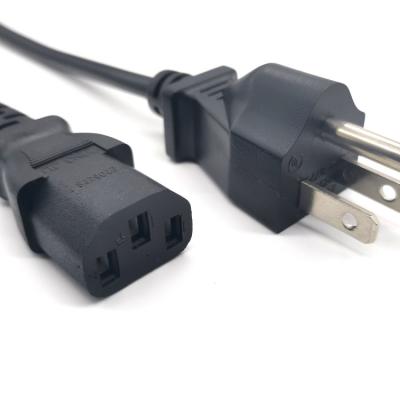 China Other China Factory Offer USA 3 Pin Black Multiple PC Laptop Power Cord for sale