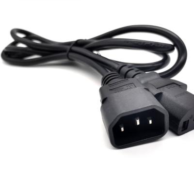 China Other low price 3 prong with C13 to C14 plug AC power cord for sale