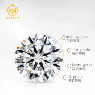 China Jewerly making wholesale white diamond vvs CVD 0.01-2 hpht carat lab grown loose for sale