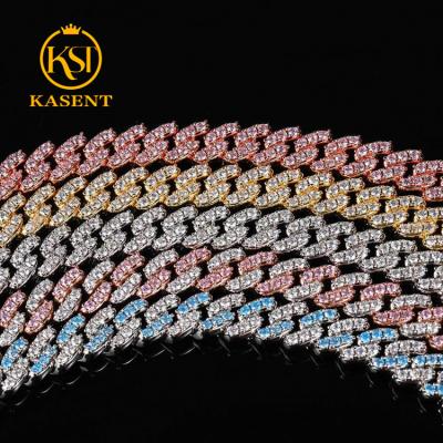 China Hiphop Wholesale New High Quality Hip Hop Necklace Miami Iced Out Cuban Link Chain Necklace 9mm For Women Men for sale