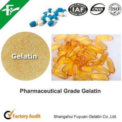 China Pale Yellow 3.0-5.0 MPa.s Pharmaceutical Gelatin with 160-280 Bloom Gel Strength for sale