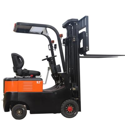 China Garment shops mini small electric forklift 700KG 1000KG 1200KG forklift use in warehouse for sale