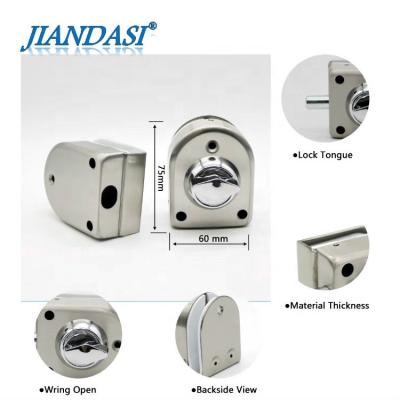 China Easy Installation Stainless Steel Lock For Door Lock Center Side Lock Glass One Side Lock Knob for sale