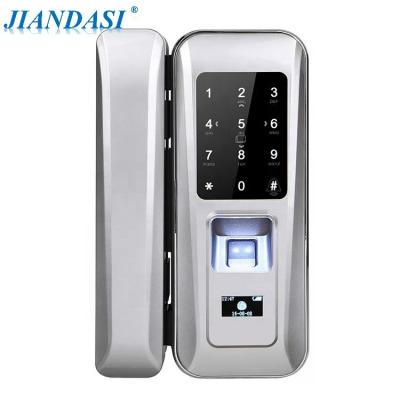 China Apartment Security Wifi Control Smart Fingerprint Door Lock Aluminum Black Silver Steel for sale